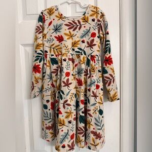 Hanna Andersson Multicolor fall Leaf Print Kids Dress